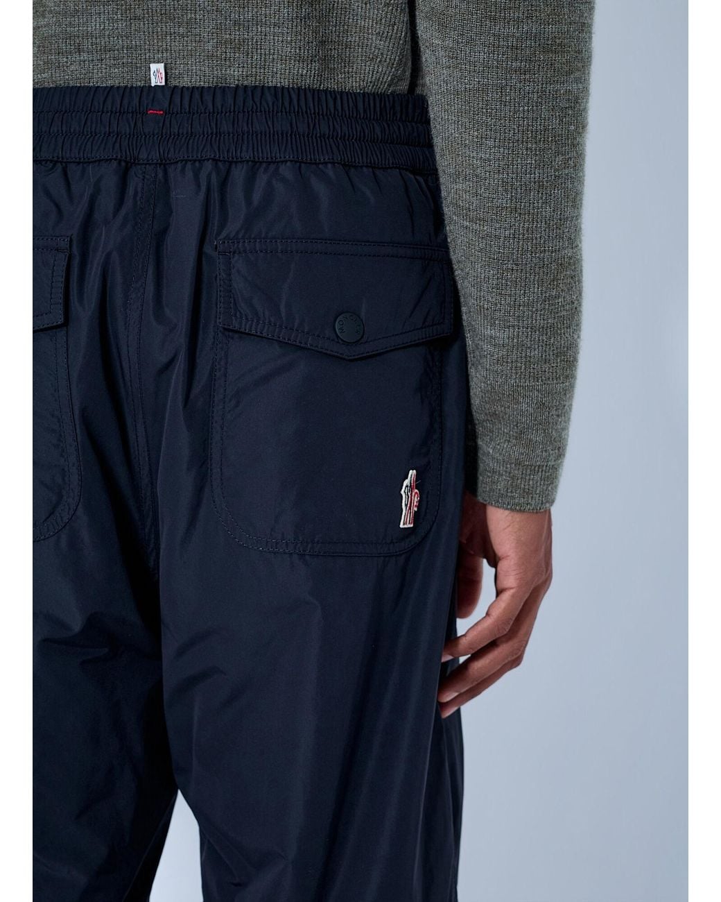 Moncler Blue Elasticated Waist Track Pants for men