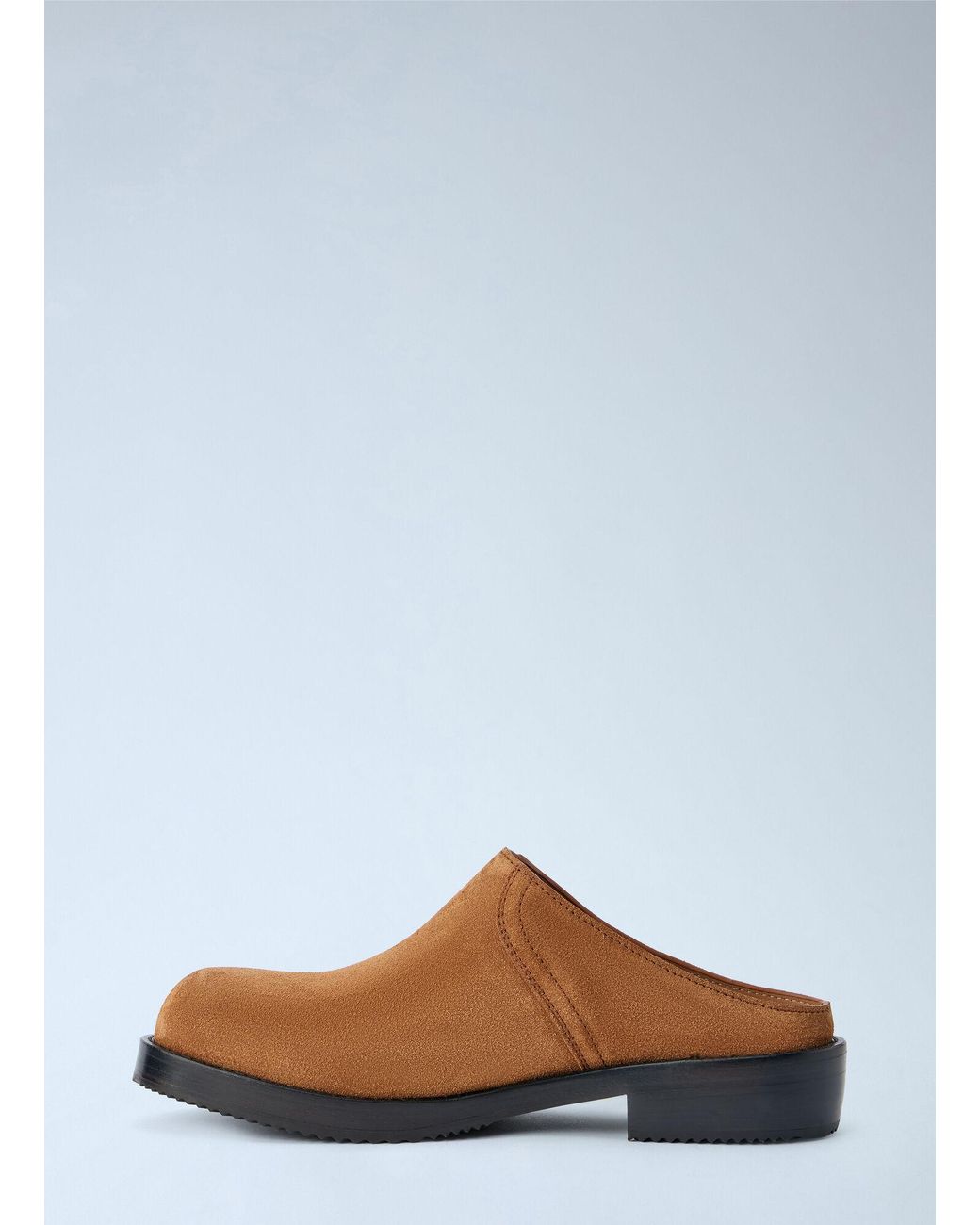 Dries Van Noten Brown Suede Slip-On Mules for men