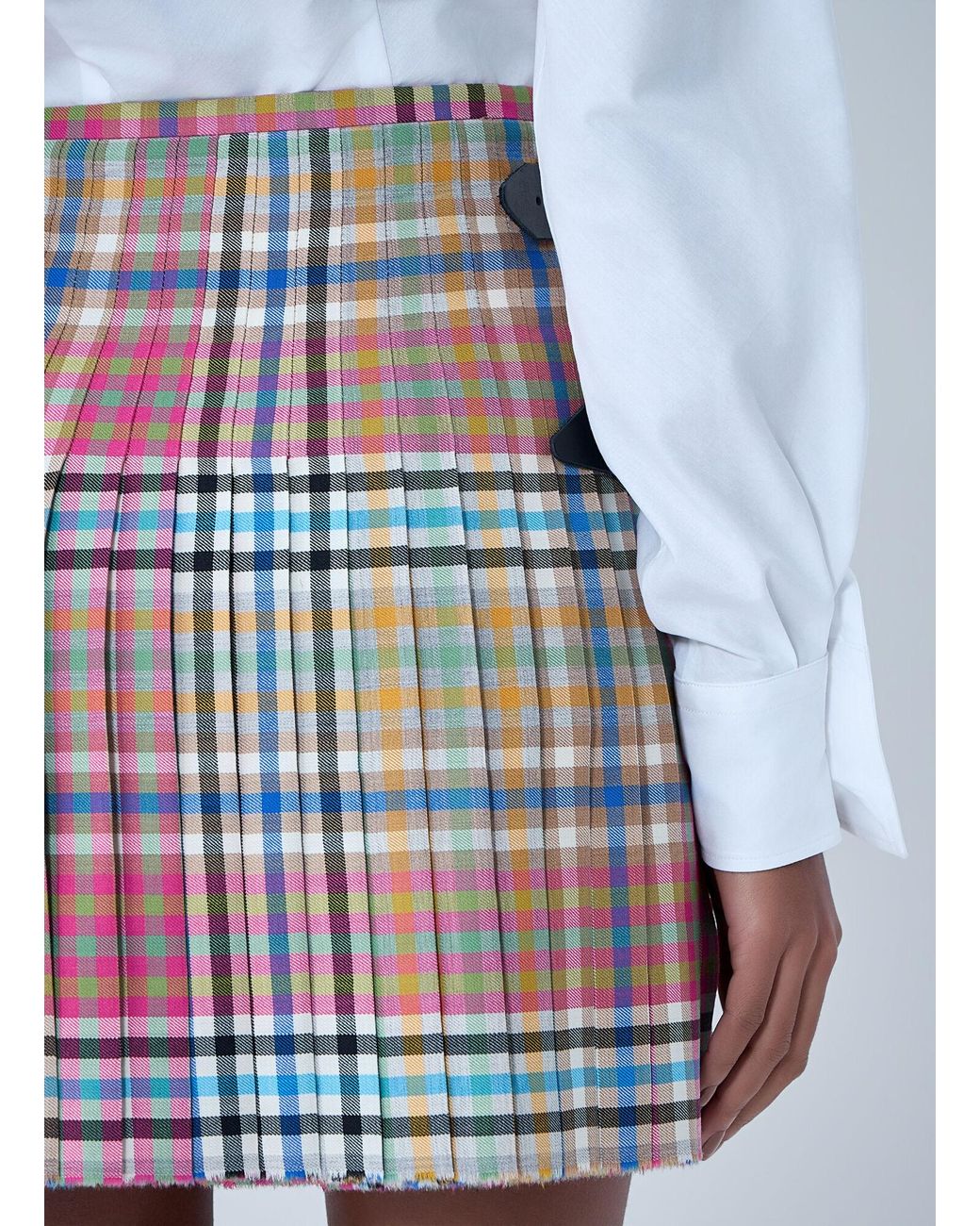 Vivienne Westwood Blue Plaid Mini Skirt
