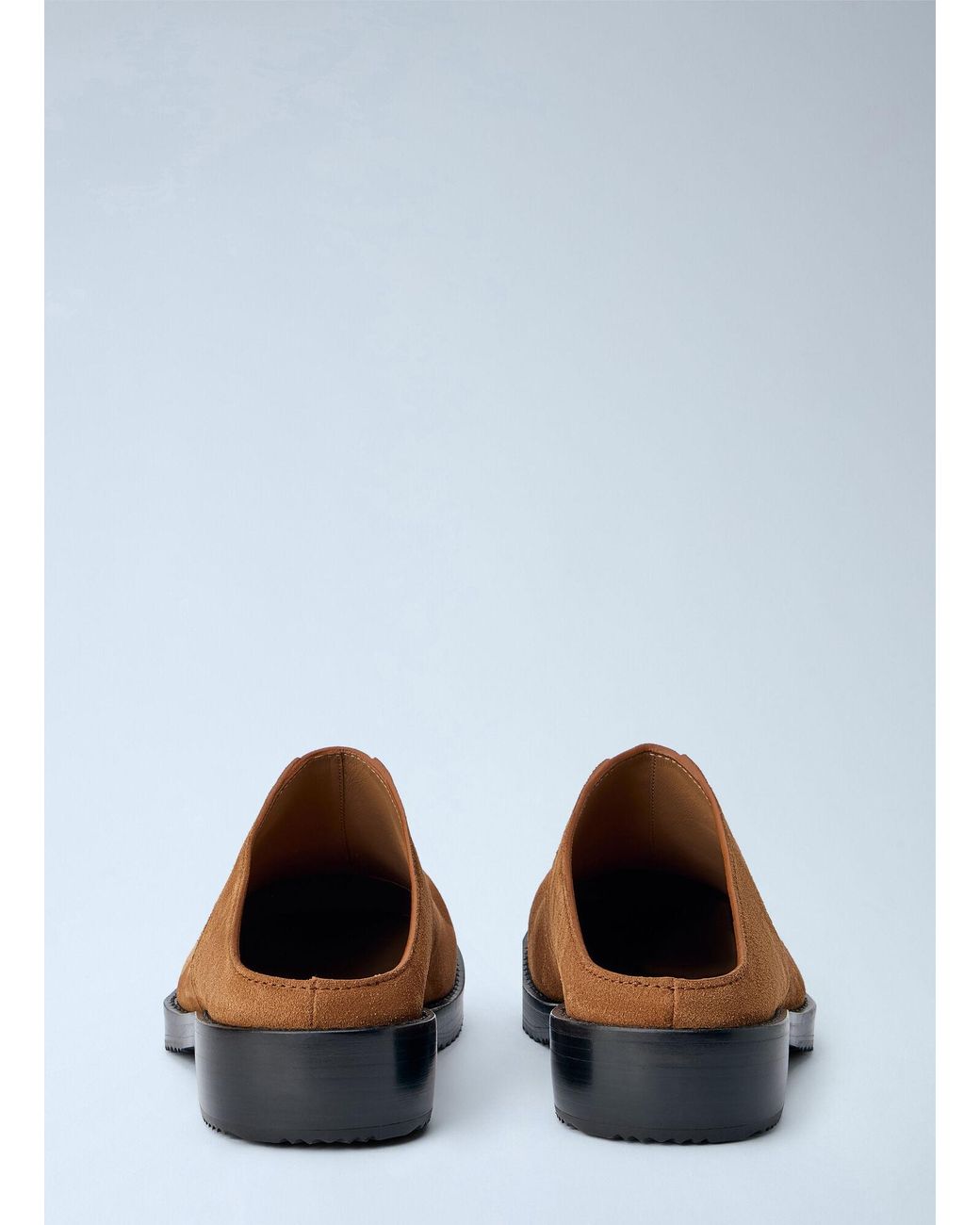 Dries Van Noten Brown Suede Slip-On Mules for men