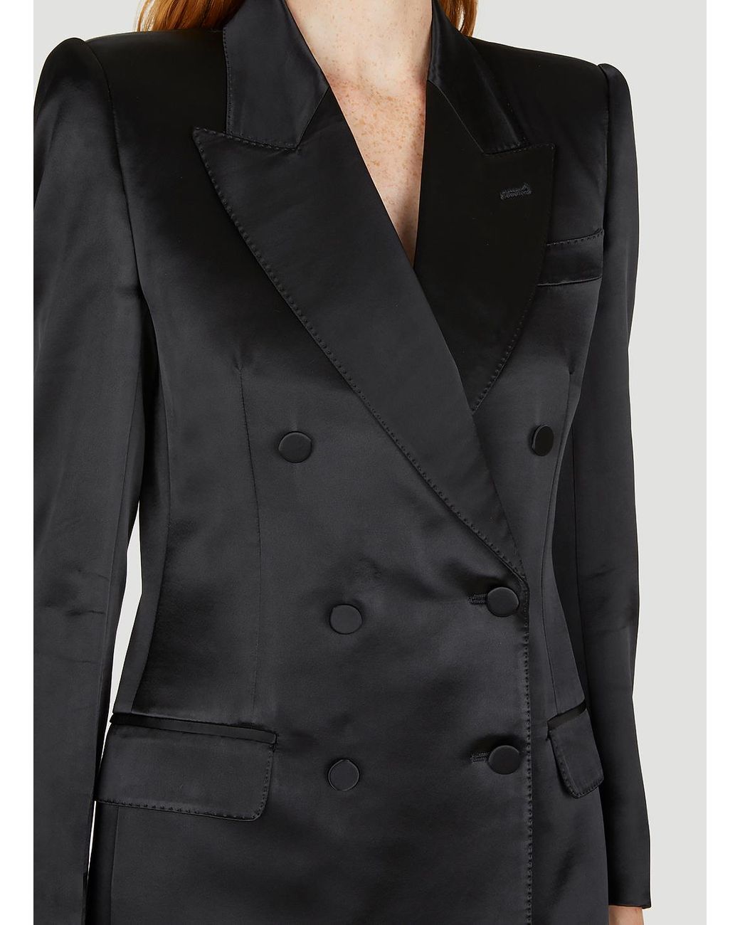 Love Parade double-breasted button-embellished woven blazer