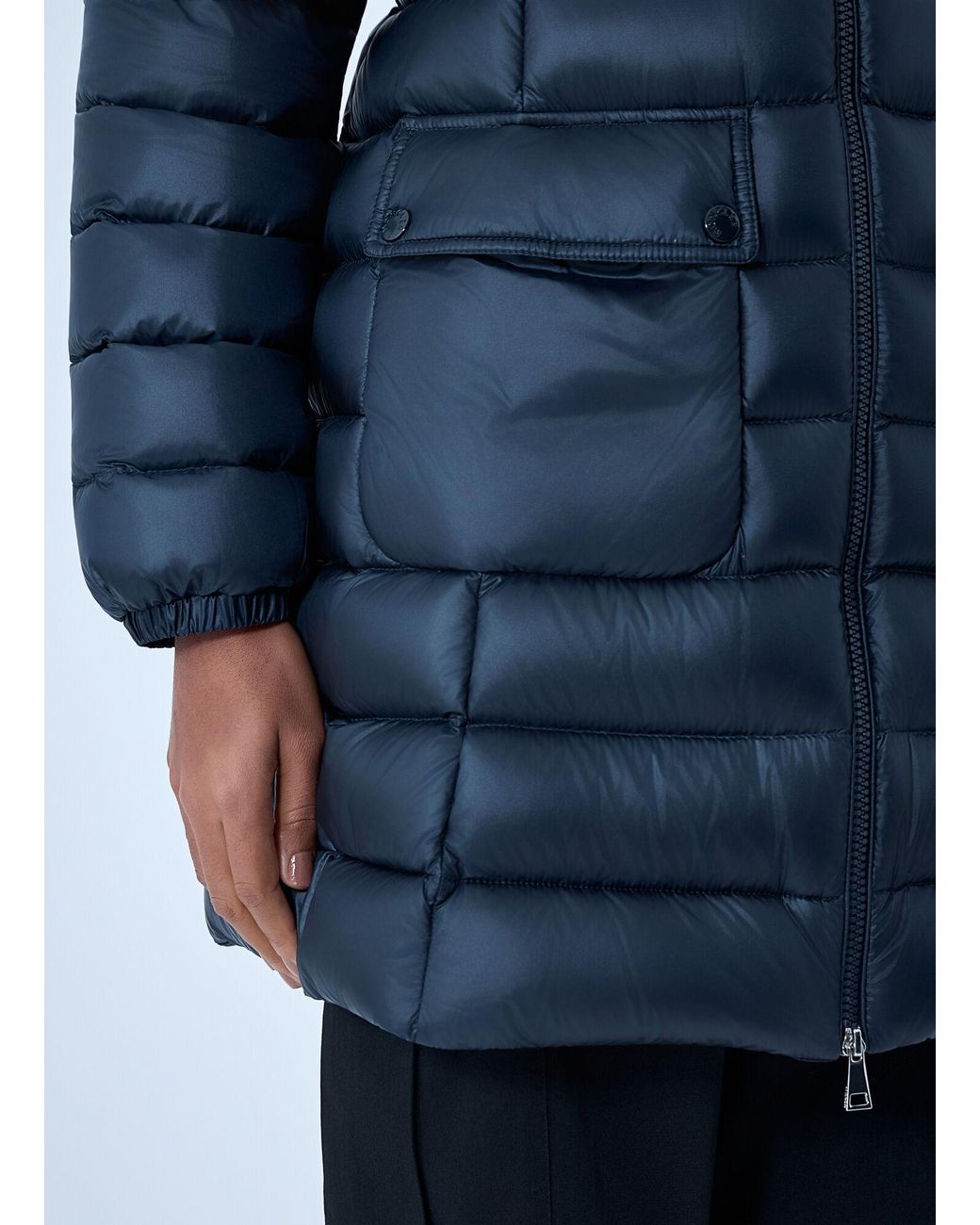 Moncler Blue Genet Long Coat