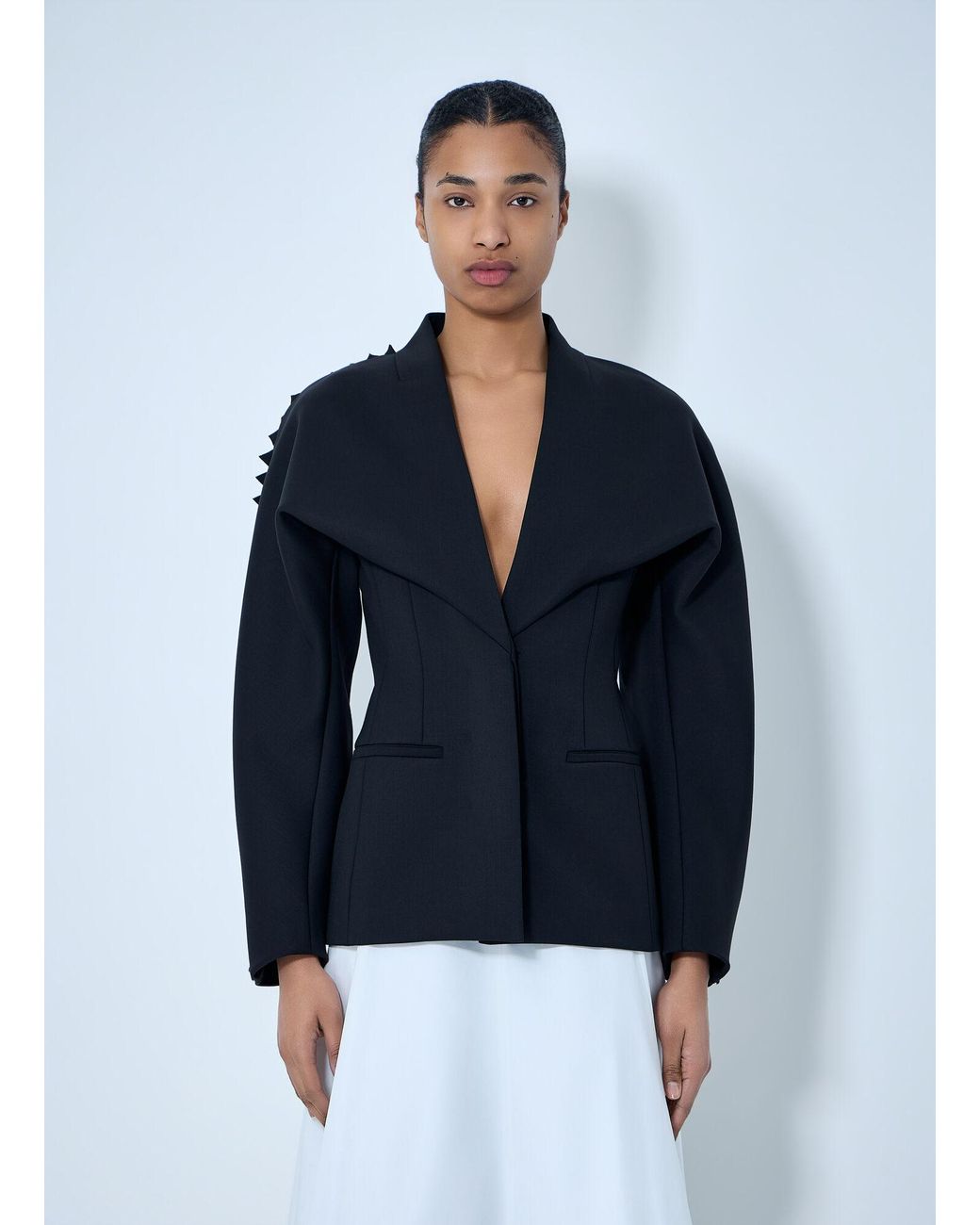 Jacquemus Blue Structured Tailored Jacket