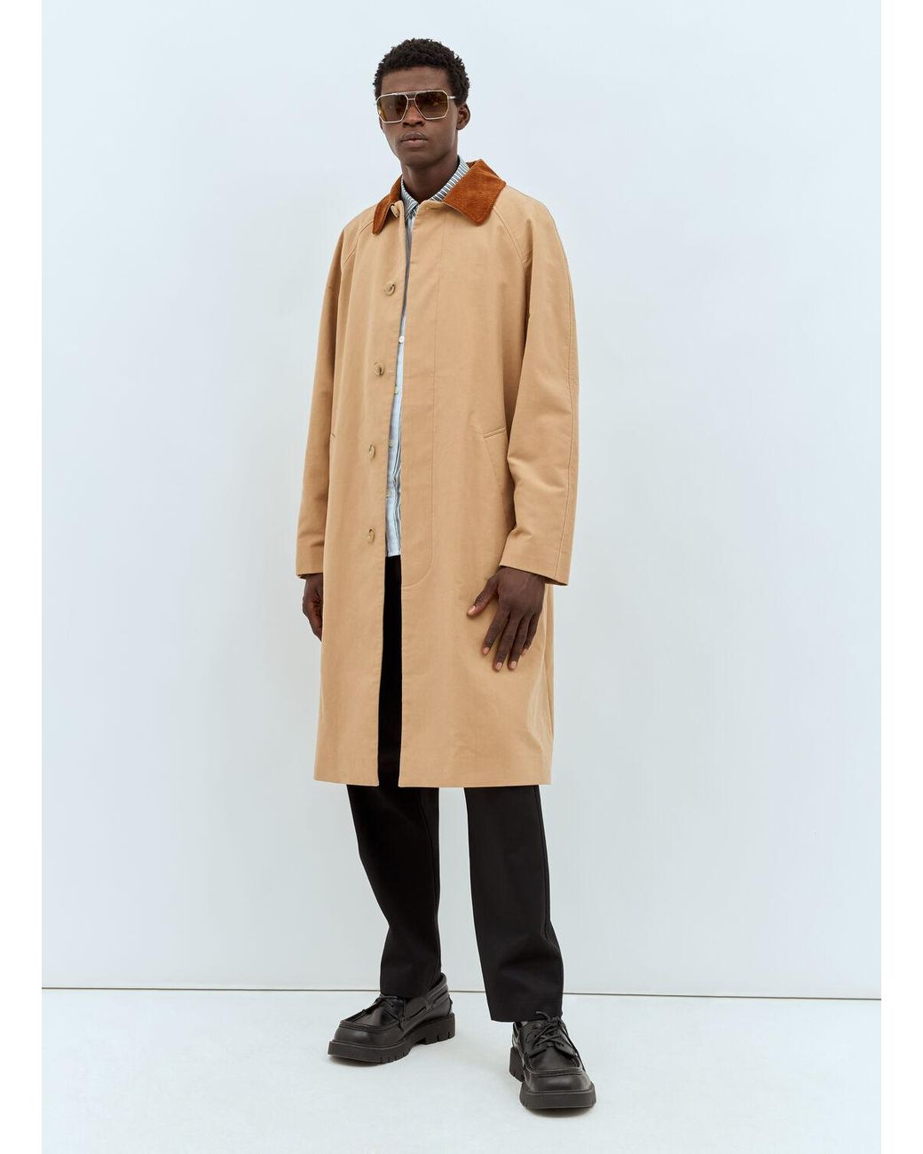A.P.C. Gaspard Mac Coat in Natural for Men | Lyst