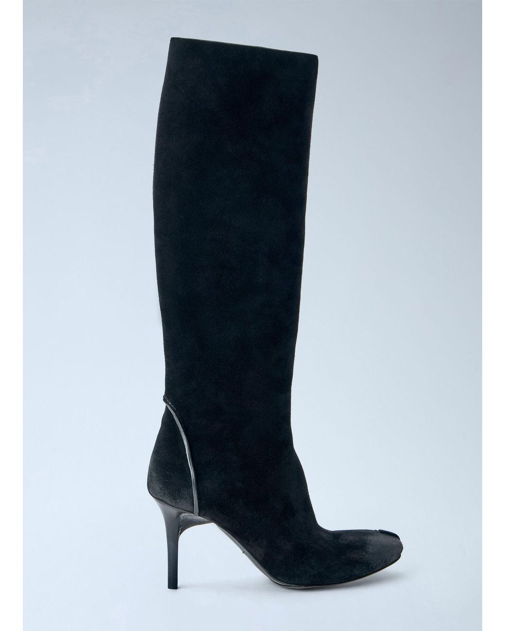 CAPASA MILANO Blue Suede Knee-high Boots