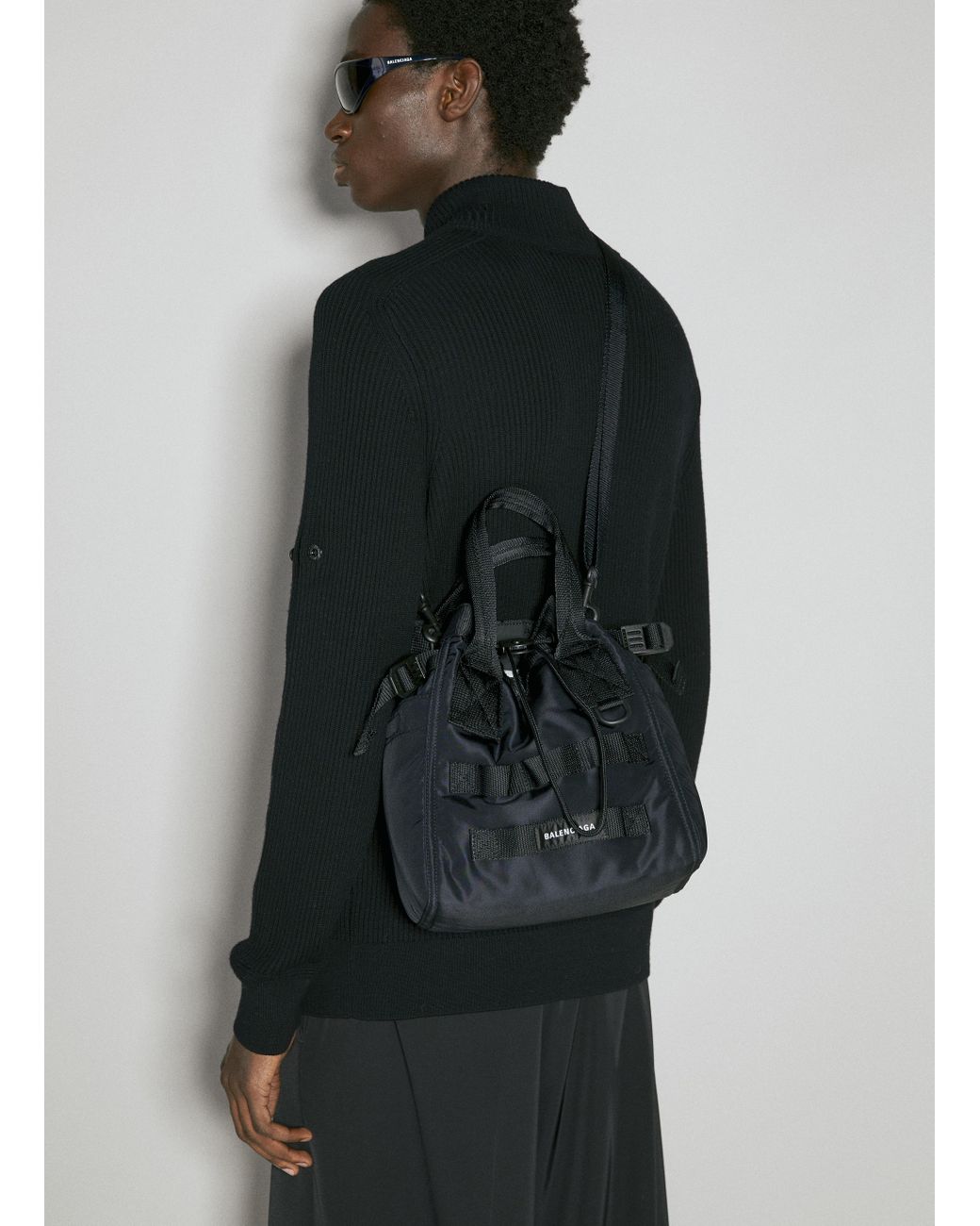 Balenciaga Army Small Tote Bag in Black for Men | Lyst