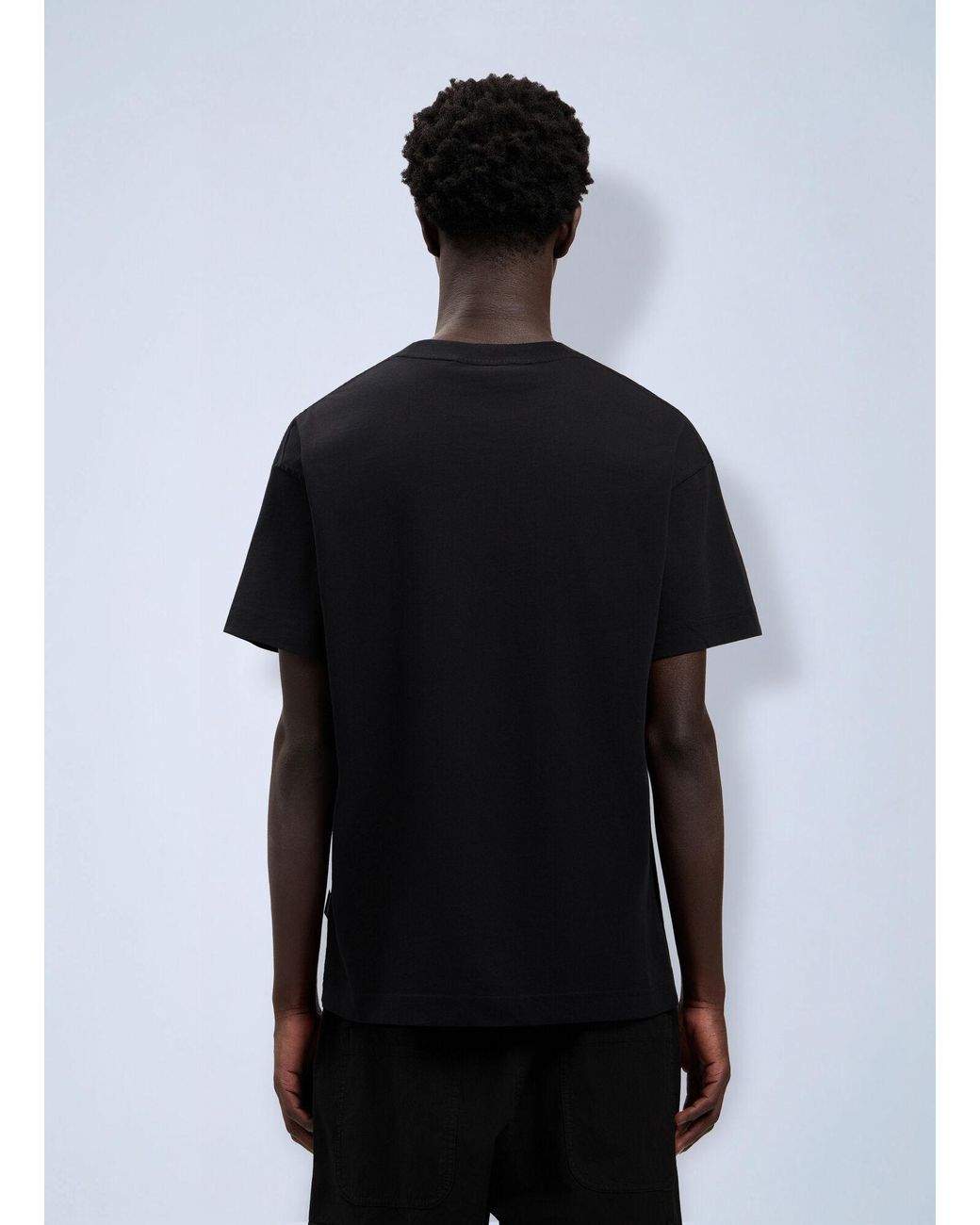 Palm Angels Black Neck Logo T-Shirt for men