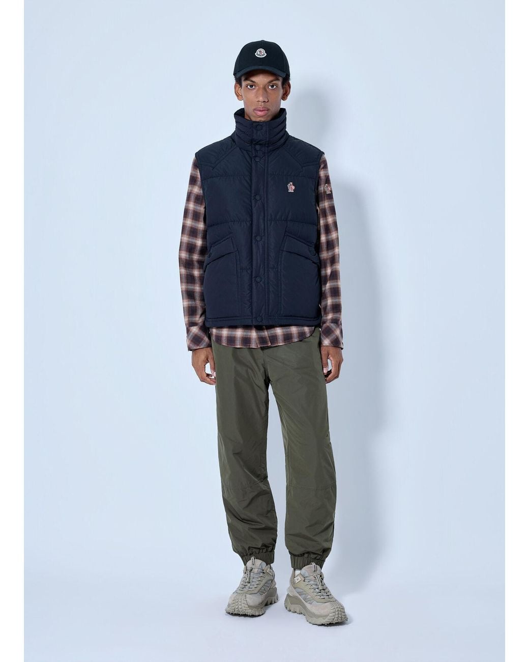 Moncler Blue Evans Down Vest for men