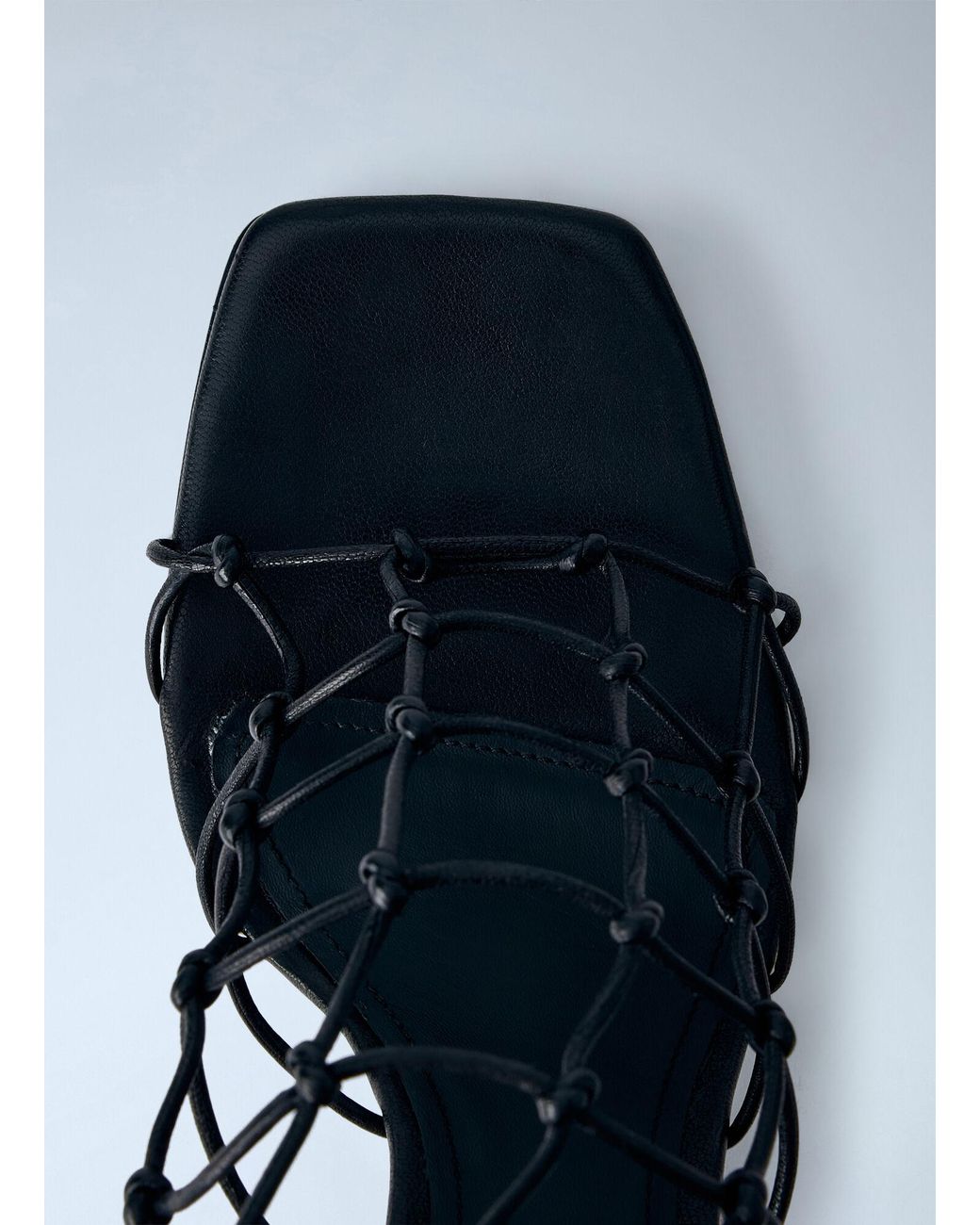 Rick Owens White Web Cantilever 8 Sandals