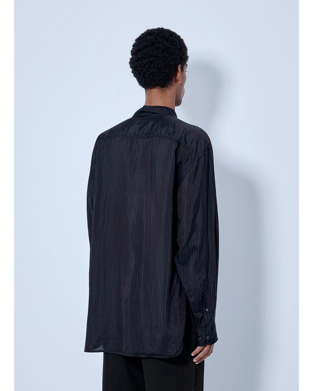 Dries Van Noten Blue Croom Striped Shirt for men