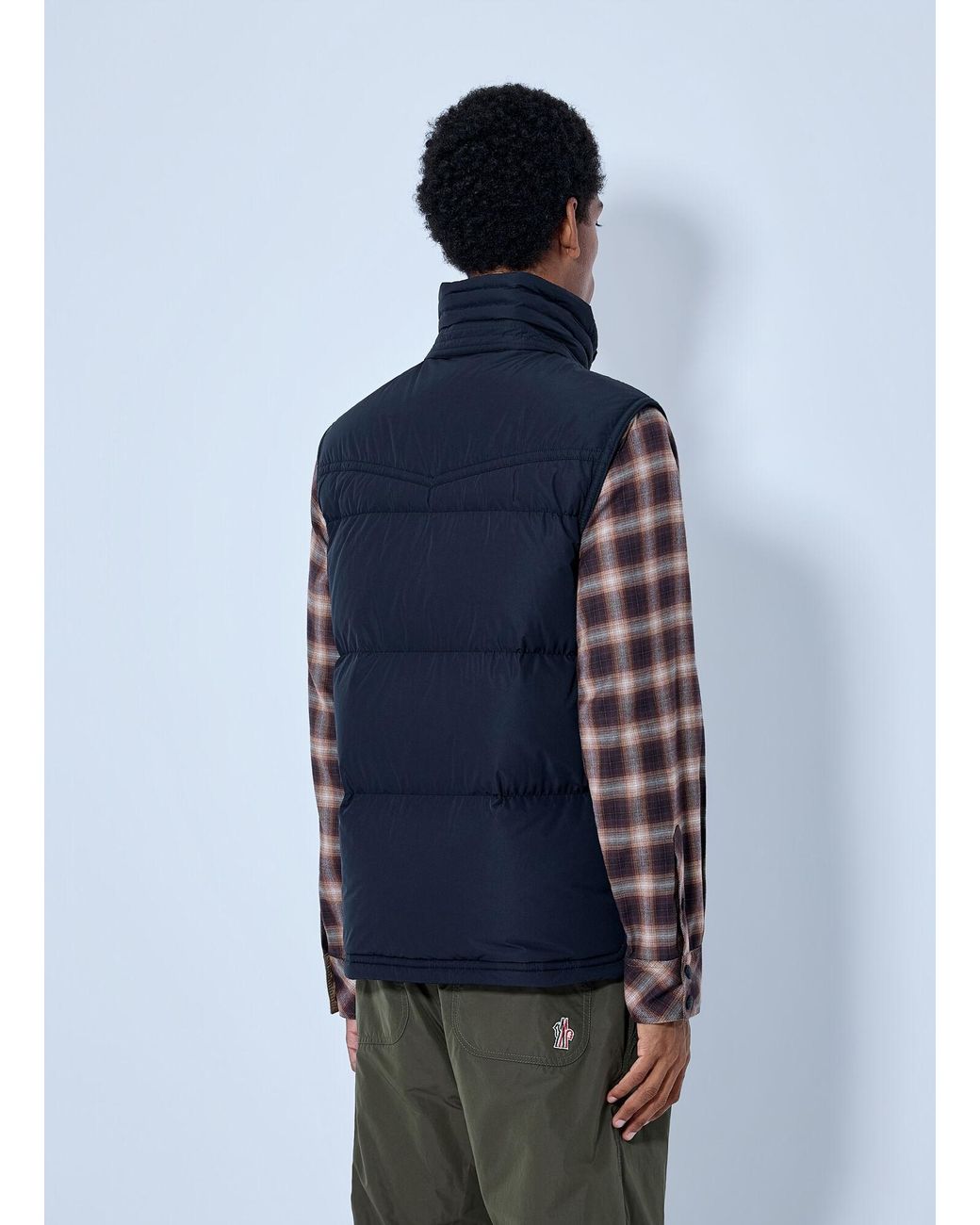Moncler Blue Evans Down Vest for men