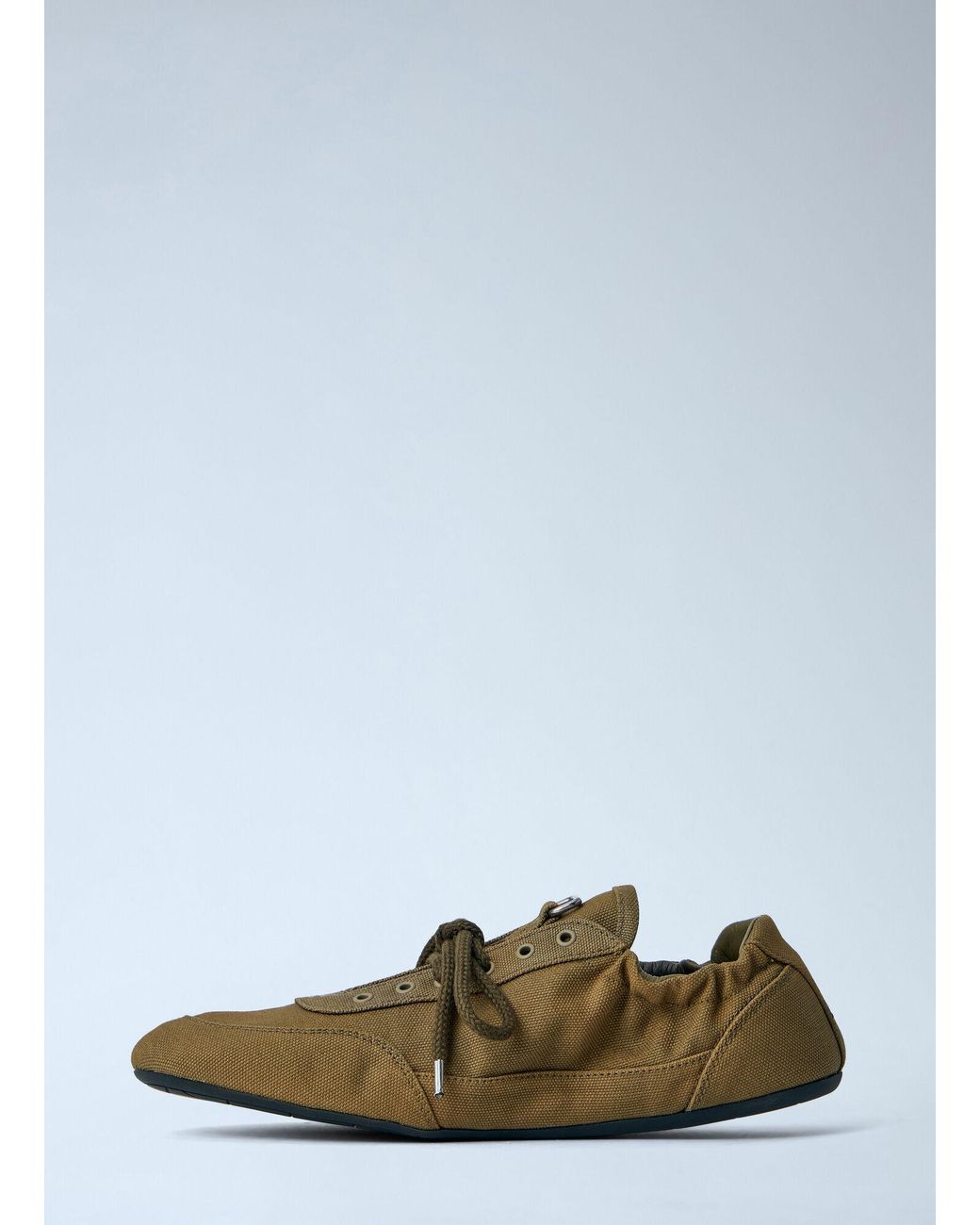 Prada Green Collapse Canvas Sneakers