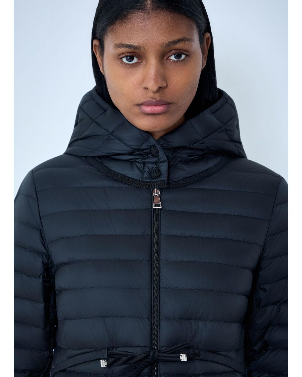 Moncler Blue Barbel Long Parka Coat