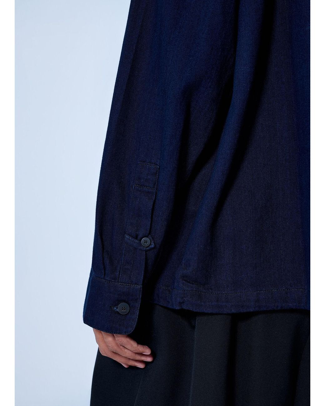 Jacquemus Blue La Chemise Denim Chevron Jacket for men