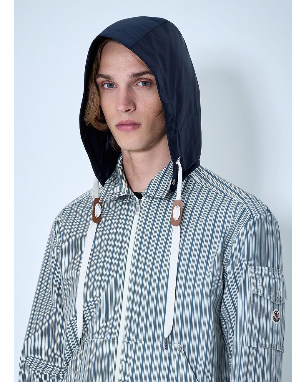 Moncler Blue Havas Shirt Jacket for men