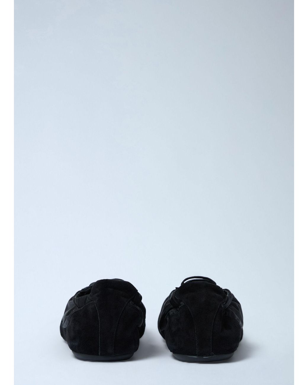 Prada Black Collapse Re-Nylon And Suede Sneakers for men