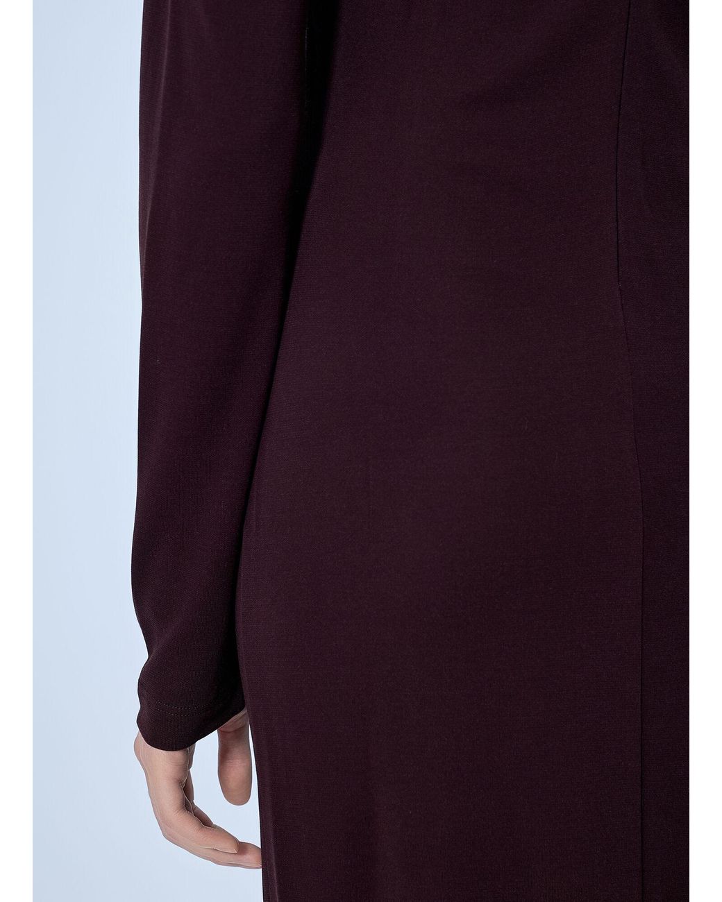 Max Mara Blue Asymmetric Draped Dress