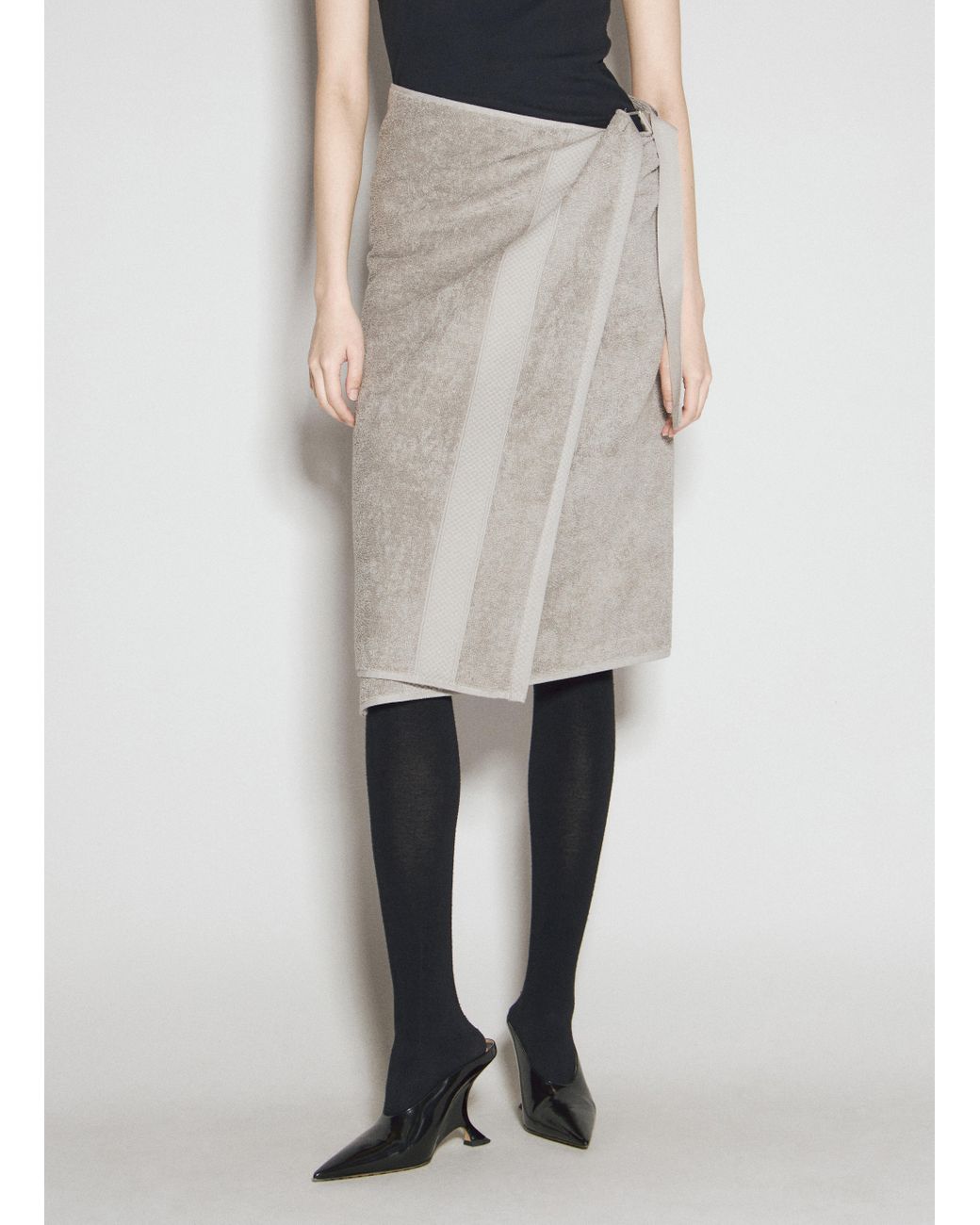 スカート BALENCIAGA SKIRT (831231TST24 4100) BALENCIAGA Twisted Tailored Skirt – mou by ACROPOLIS