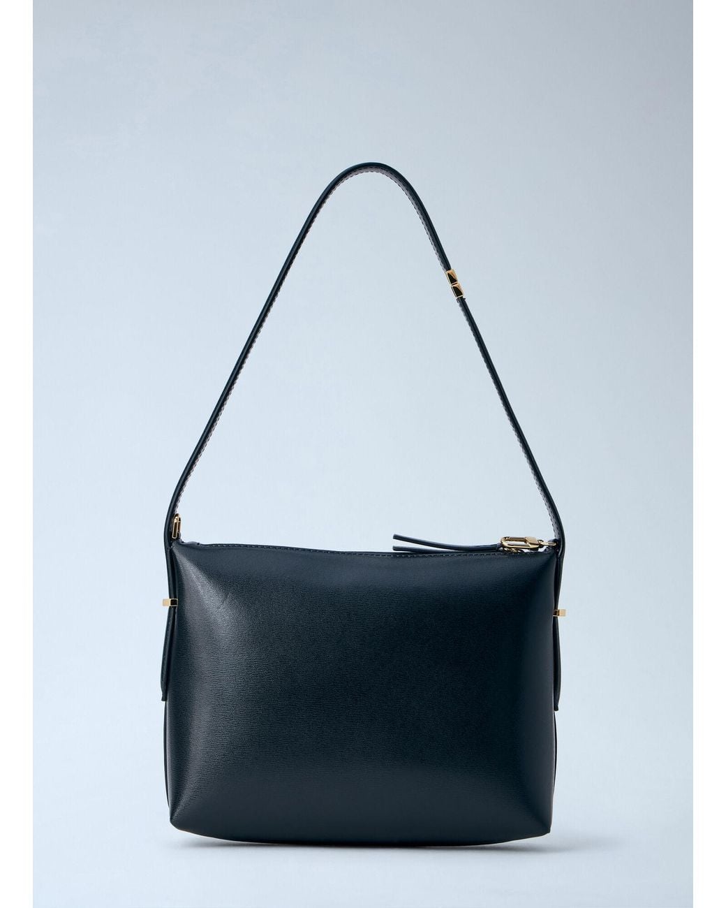 Totême  Blue Bevel Leather Wristlet Handbag