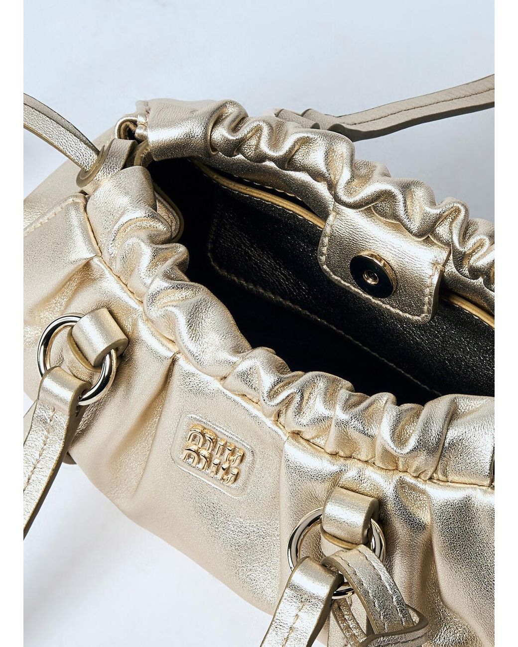 ショルダーバッグ・ポシェット MIU MIU JOIE LEATHER MINI BAG Miu Miu: Women's Joie Nappa Leather Mini Bag (Black) | DSMNY