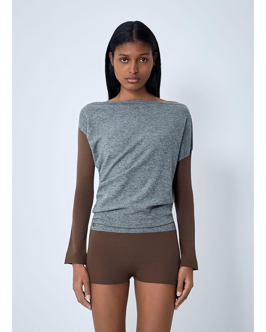 Kiko Kostadinov Blue Heiss Knit Bodysuit