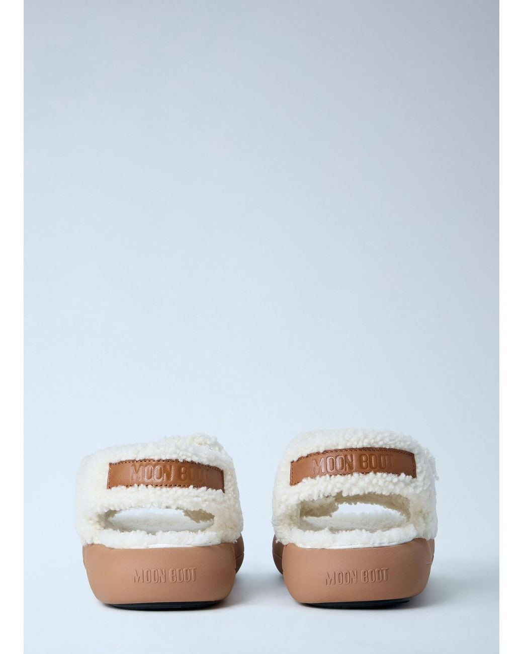 Moon Boot Blue Mb Shearling Sandals