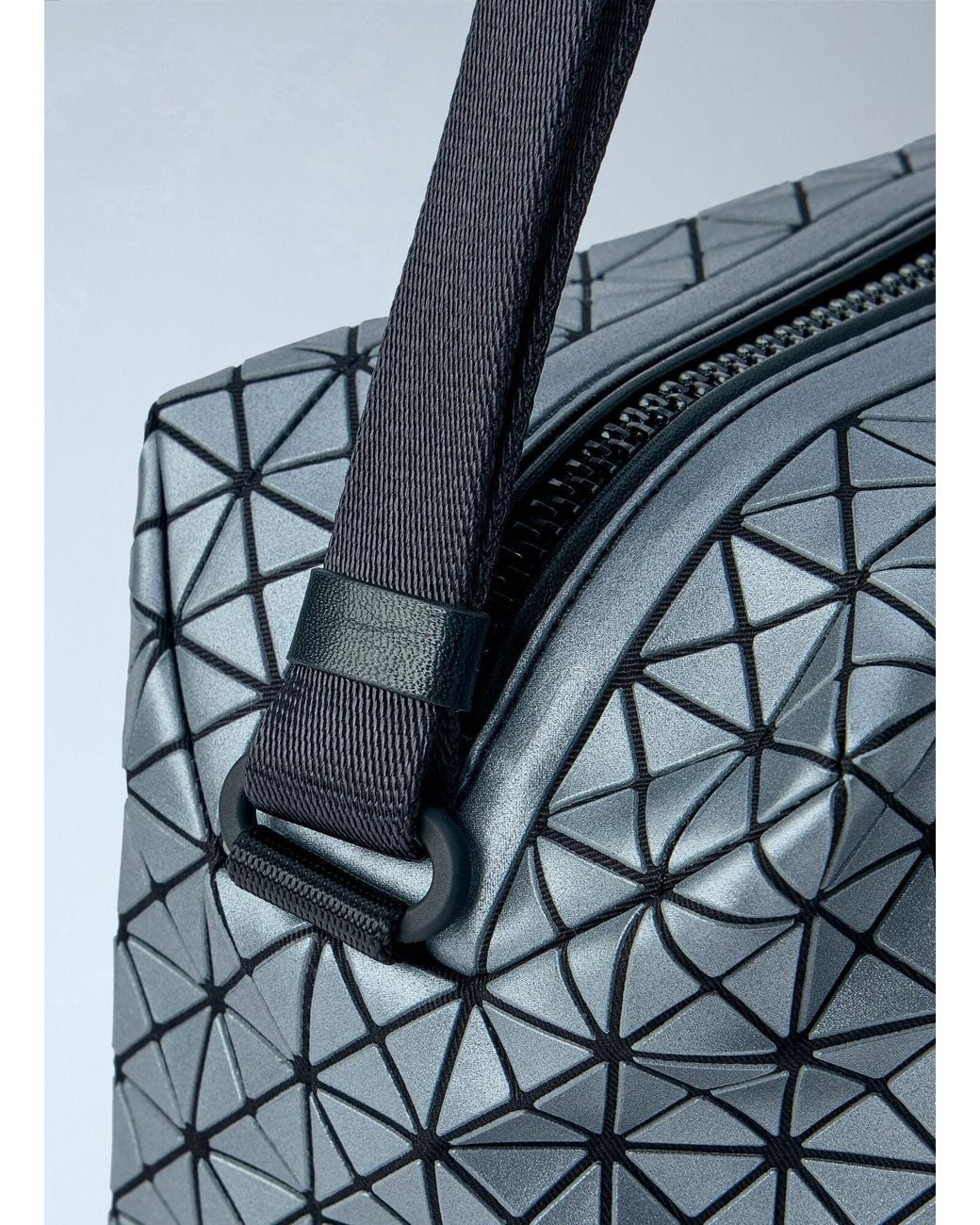 Issey Miyake Blue Saddle Bag Reflector Shoulder Bag