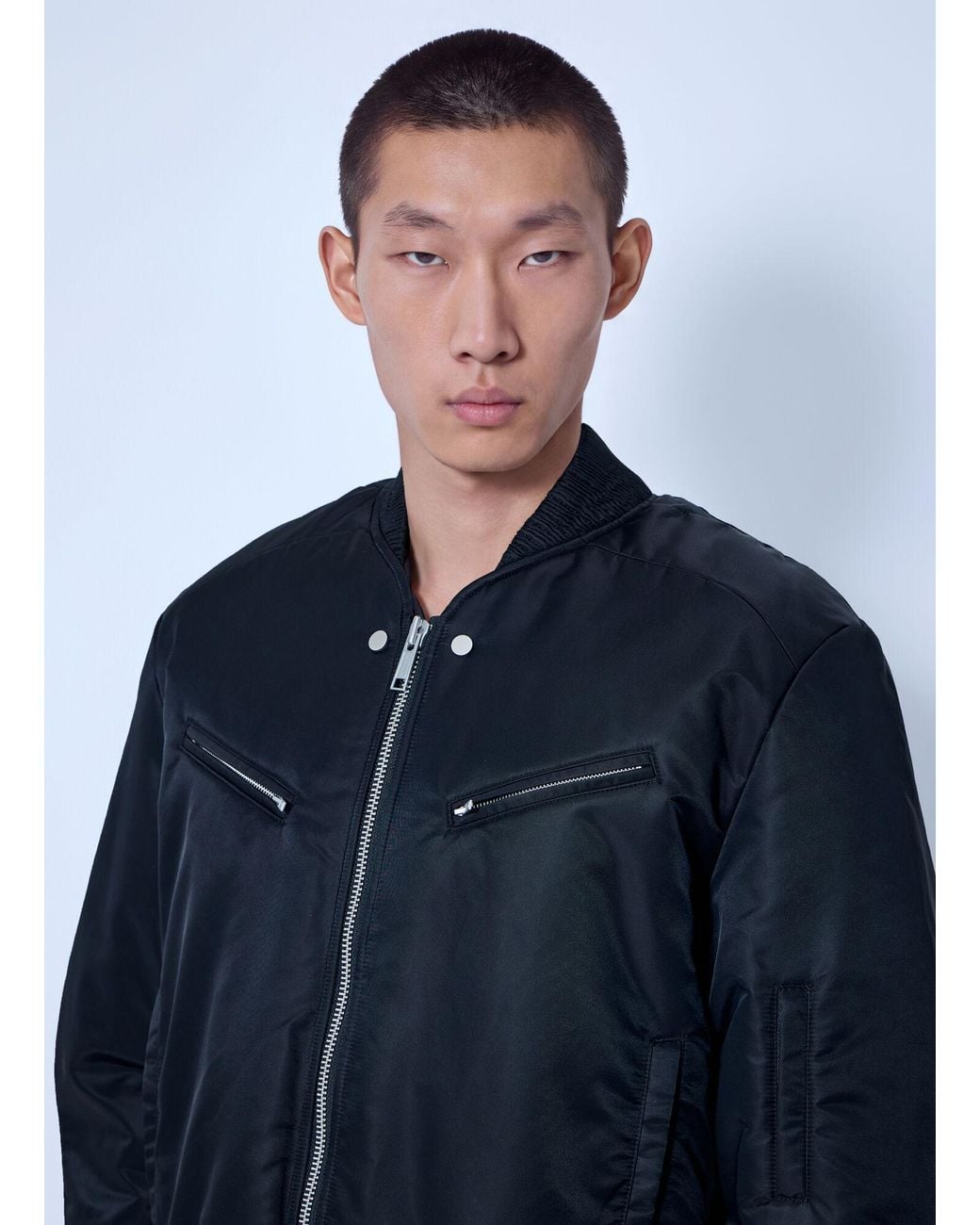 Entire studios Blue Arc Bomber Jacket for men