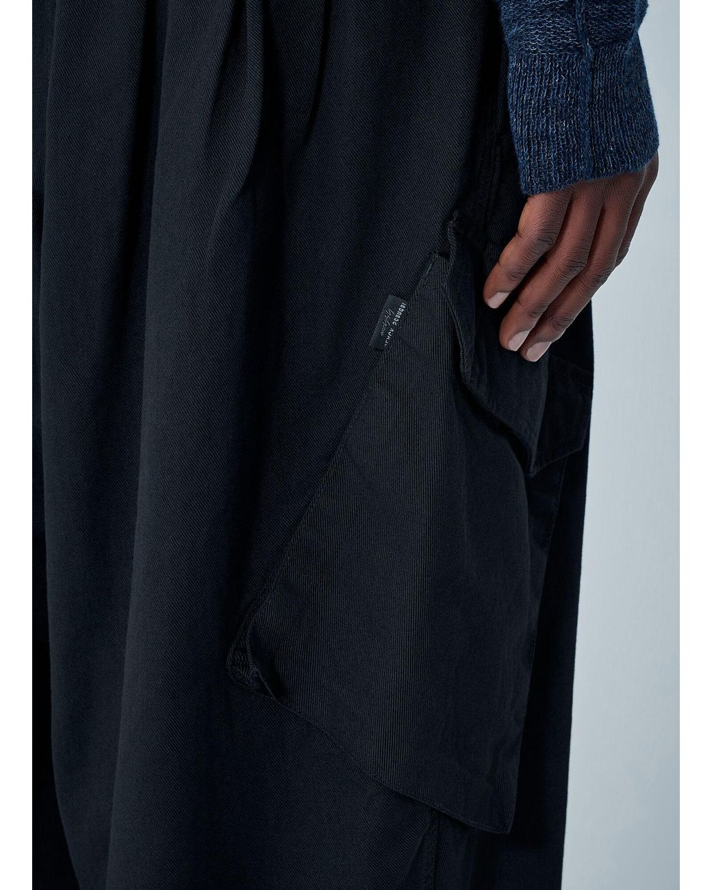 Yohji Yamamoto Blue 12 Tucks Work Pants for men