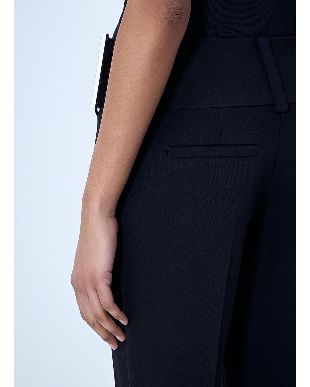 Sportmax Blue High-Waisted Flared Trousers