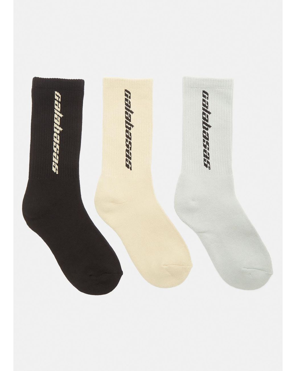 Yeezy Calabasas Socks 3 Pack In Multi for Men | Lyst Australia