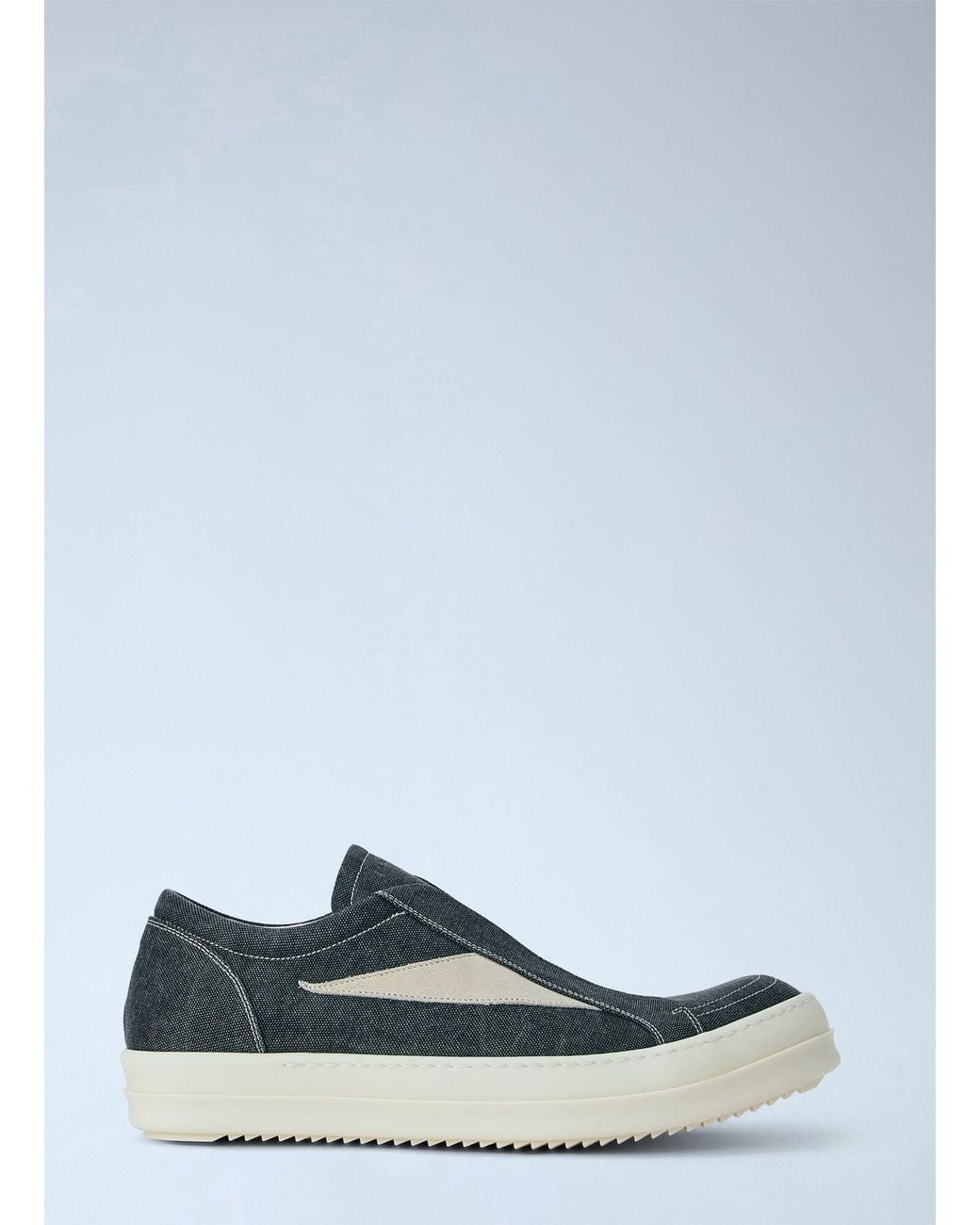 Rick Owens Blue Laceless Vintage Sneakers for men