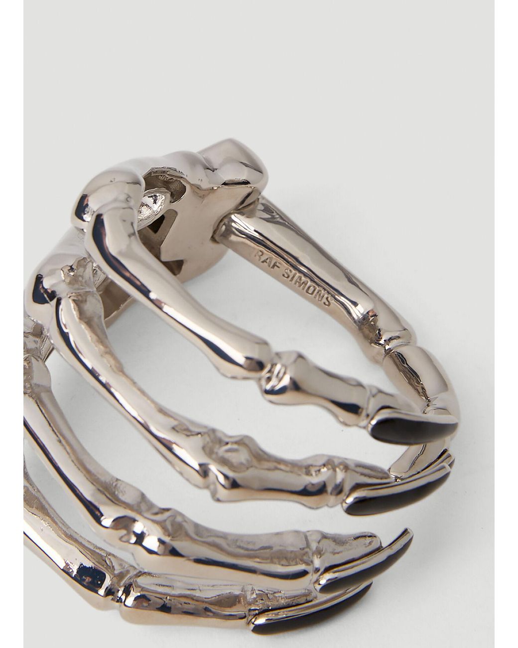 Raf Simons Skeleton Hand Ring in Gray | Lyst