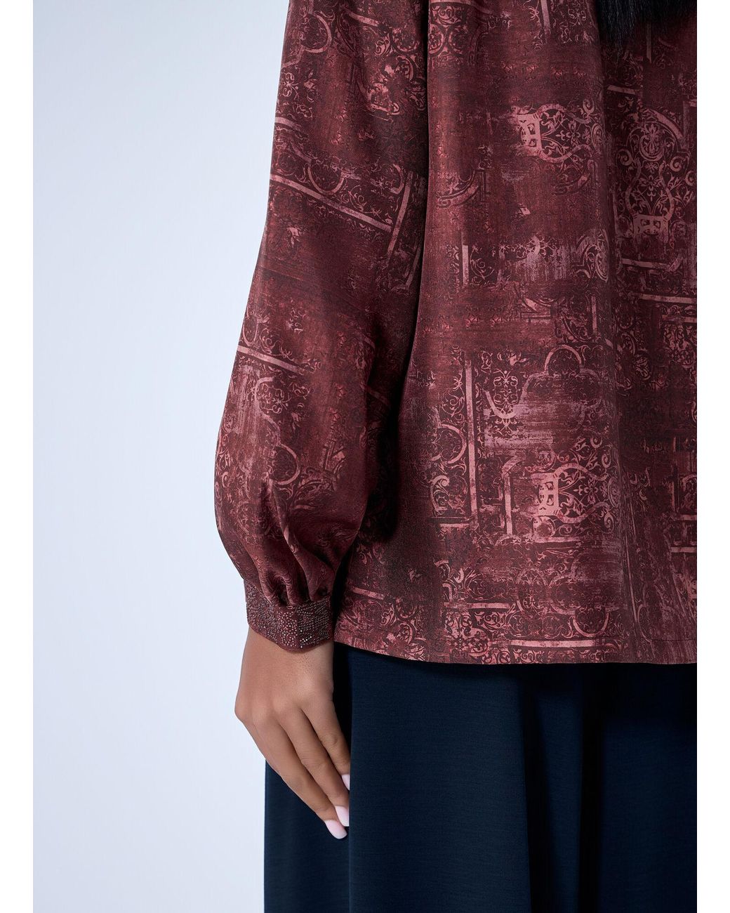 Max Mara Red Silk Shirt