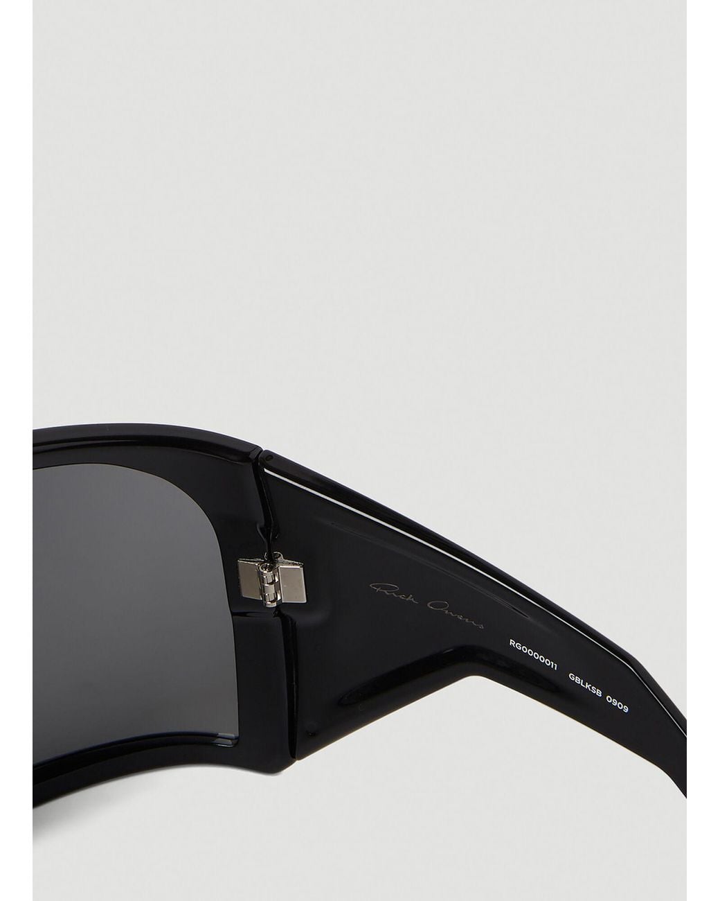 Rick Owens Gray Kriester Mask Sunglasses