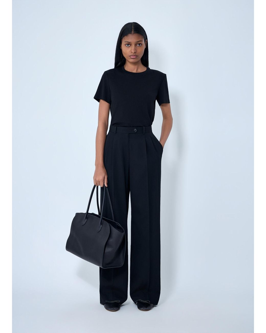 The Row Blue Virgil Pants