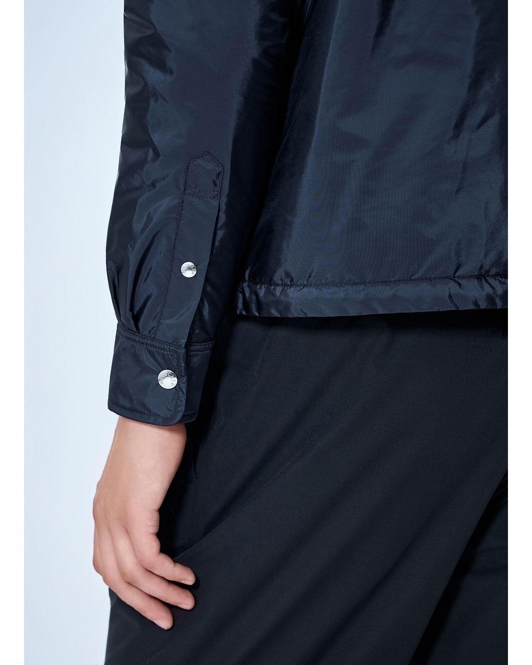 Moncler Blue Meridelle Down Shirt Jacket for men
