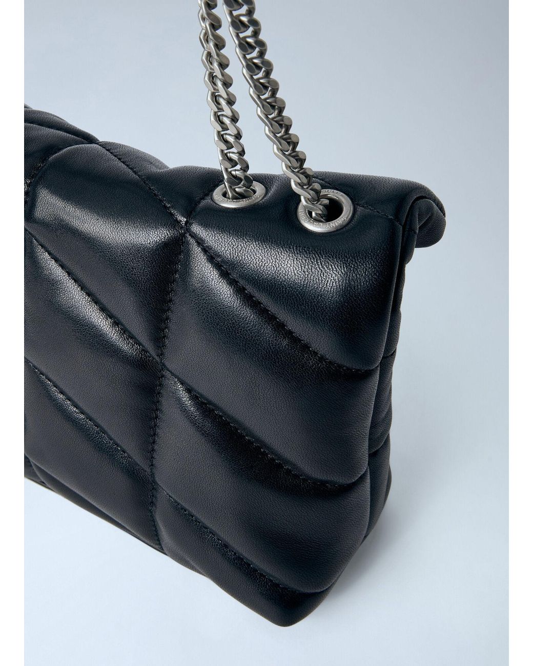 Saint Laurent Blue Toy Puffer Shoulder Bag