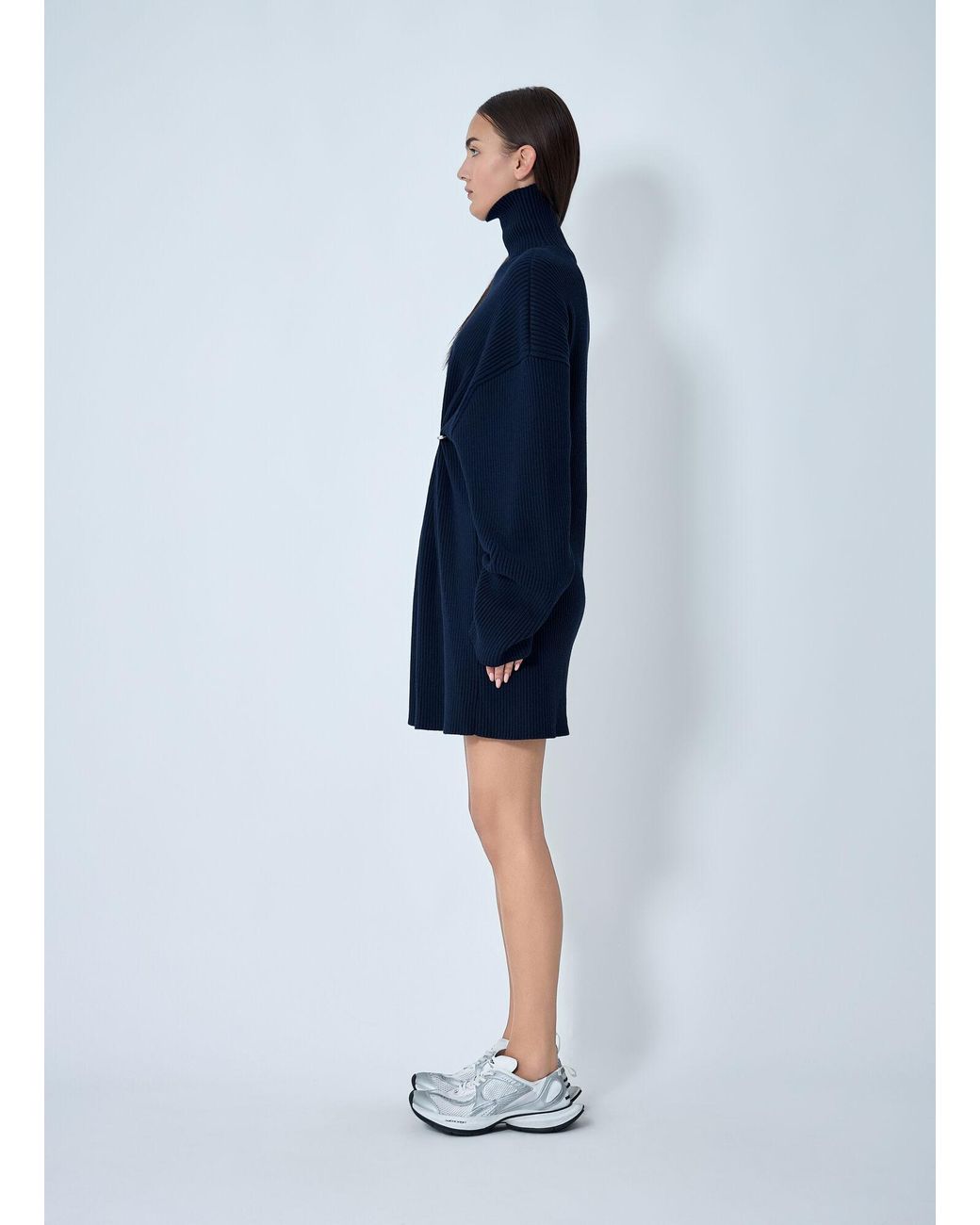 Balenciaga Blue Pinches Mini Dress