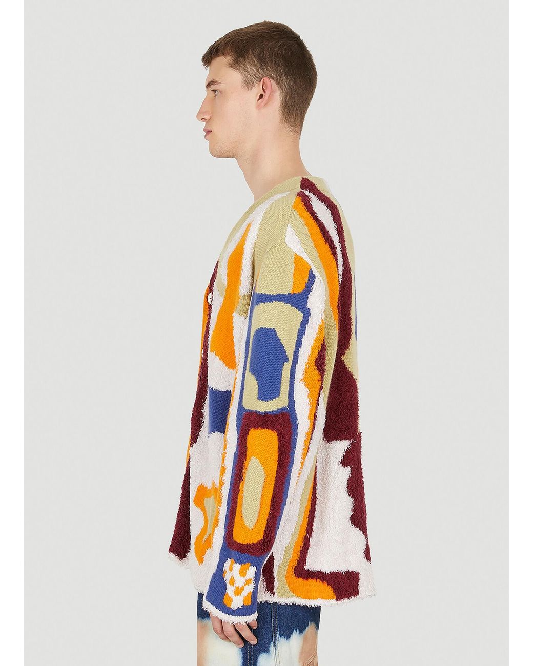 The Elder Statesman Orange Berber Cardigan for men