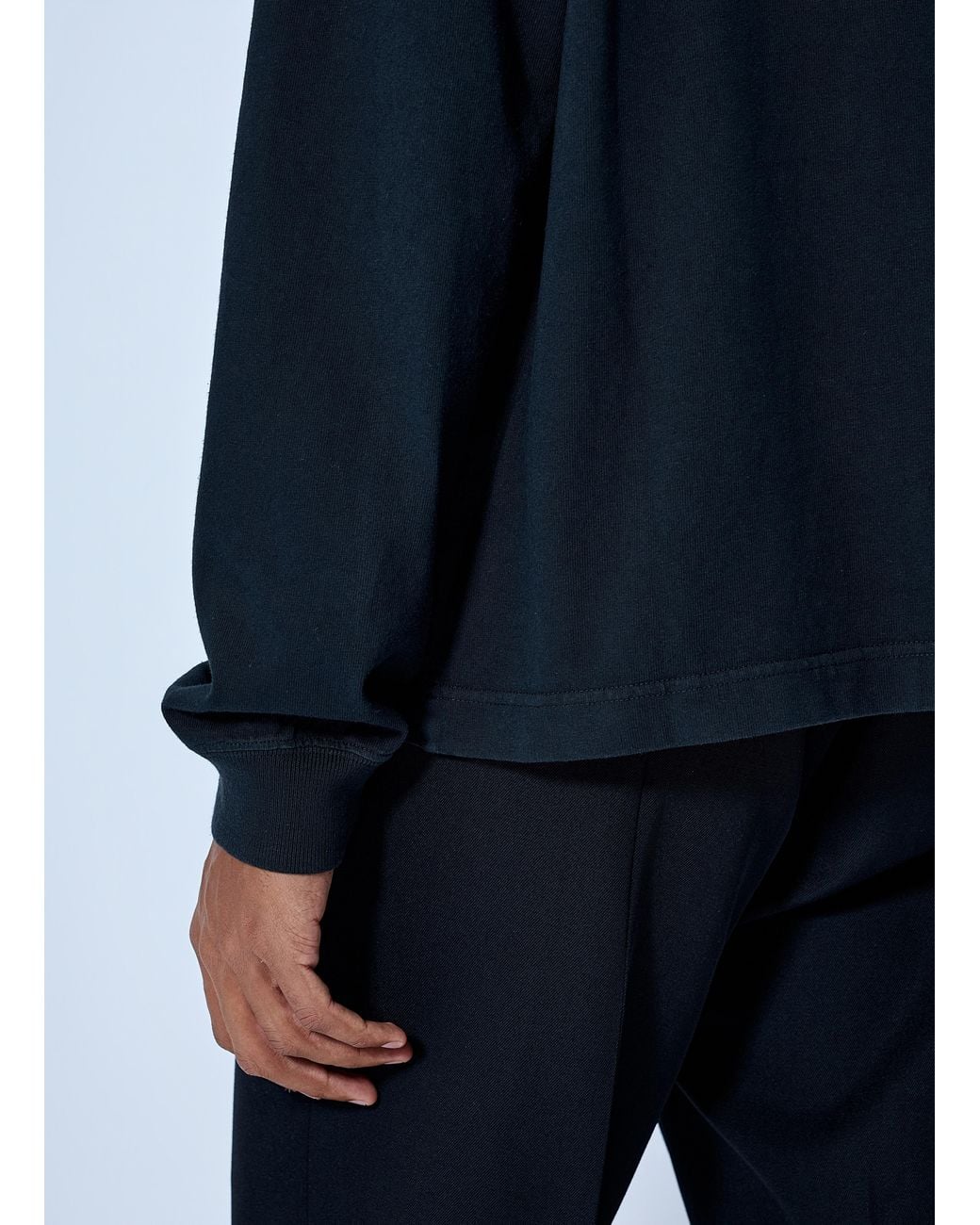 Prada Blue Crewneck Long Sleeve Sweatshirt for men