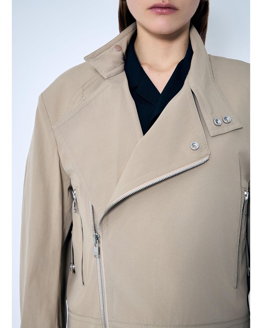 Bottega Veneta Natural Compact Cotton Blouson
