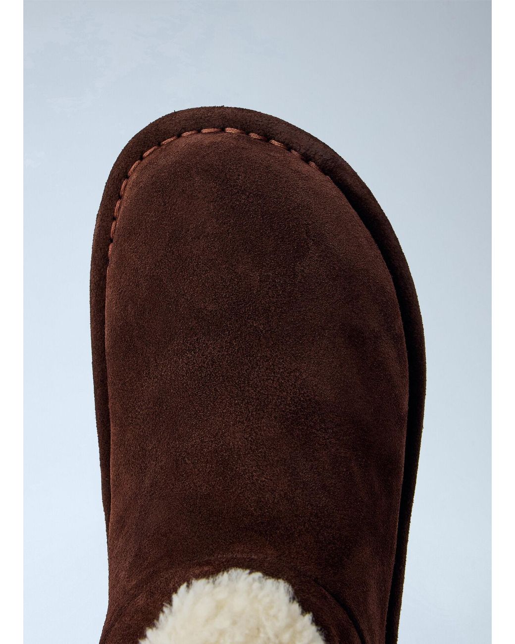 Miu Miu White Shearling-lined Suede Ankle Boots