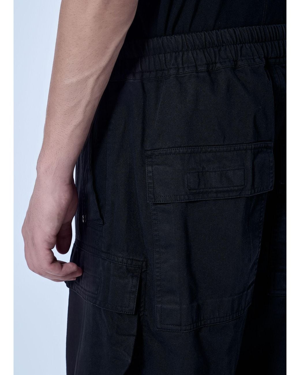 Rick Owens Blue Double Cargo Jumbo Belas Pants for men