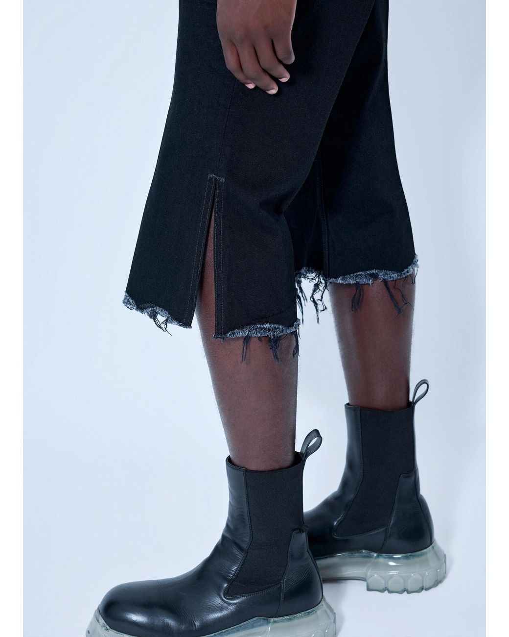 Rick Owens Blue Bolan Cutoffs Jeans for men