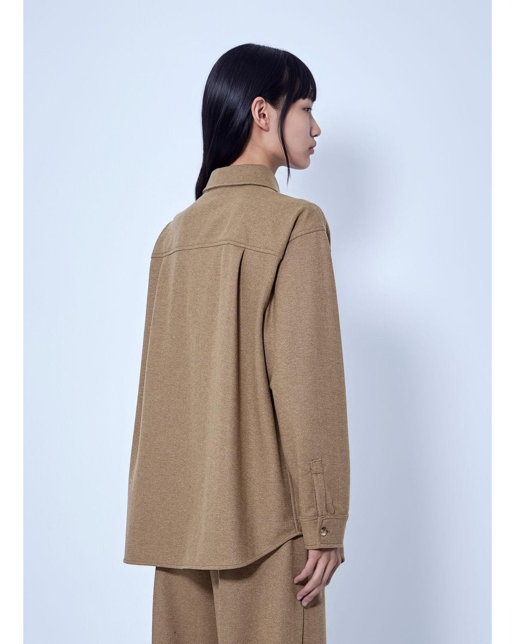 Max Mara Natural Ladino Button-Up Shirt