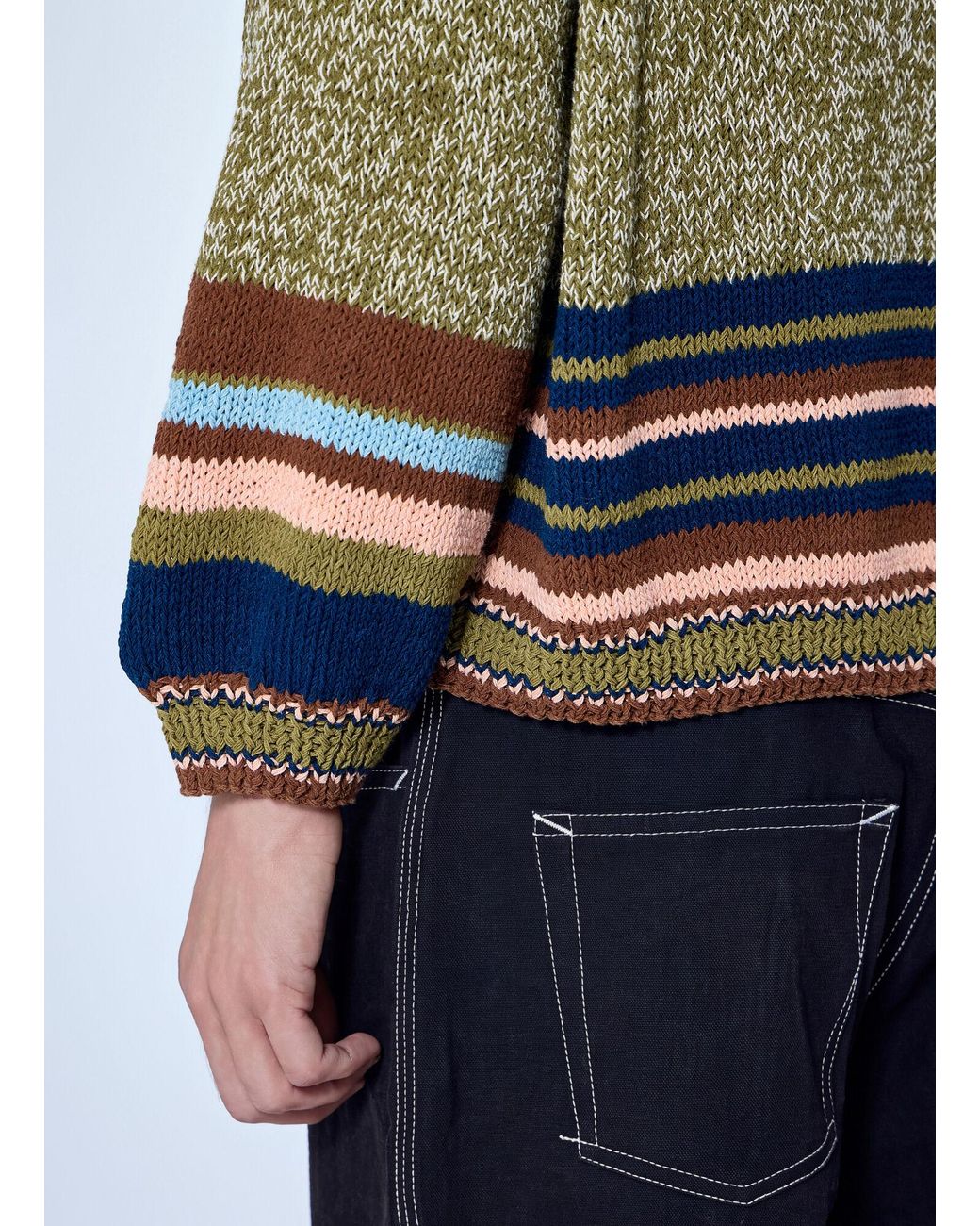 STORY mfg. Green Mountain Fern Bulb Knit Jumper for men