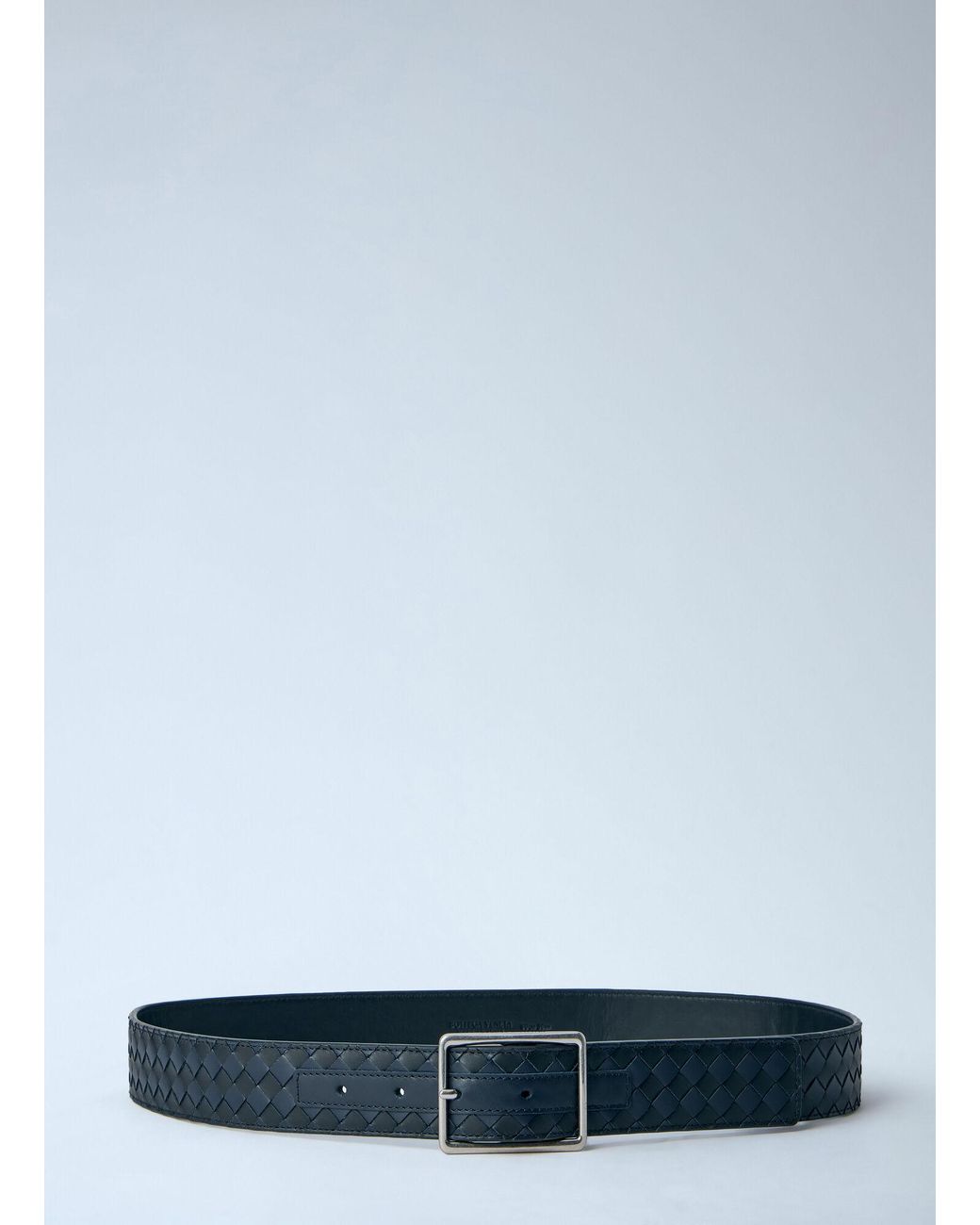 Bottega Veneta Blue Intrecciato Piccolo Belt for men