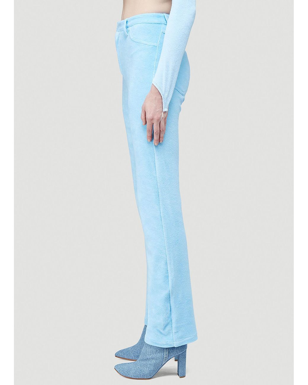 Maisie Wilen Blue Mockuentary Knitted Pants