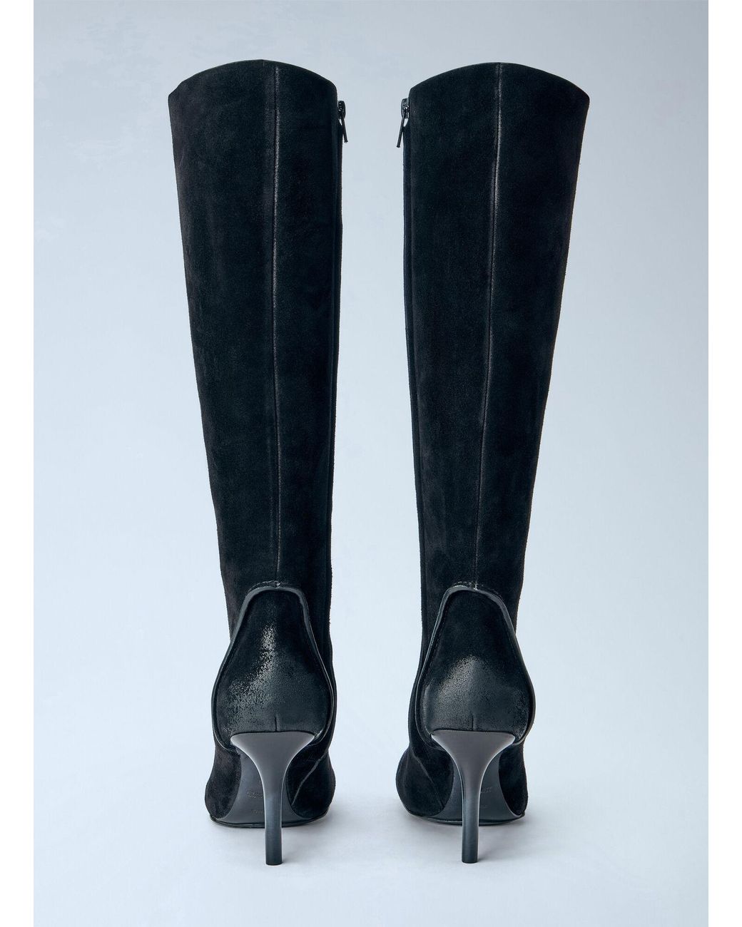 CAPASA MILANO Blue Suede Knee-high Boots